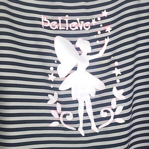 T shirt top 3/4 long sleeve lightweight Handpainted Fairy  Fairycore Whimsigoth